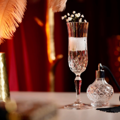 Champagne glass and decanter